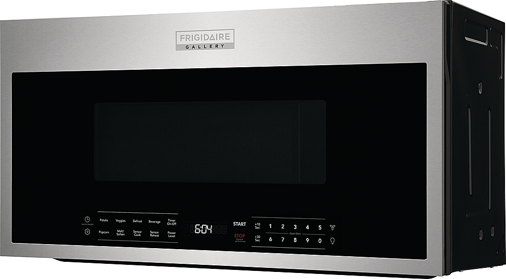 Angle. Frigidaire - Gallery 1.9 Cu. Ft. Over-The-Range Microwave with Sensor Cook - Stainless Steel.