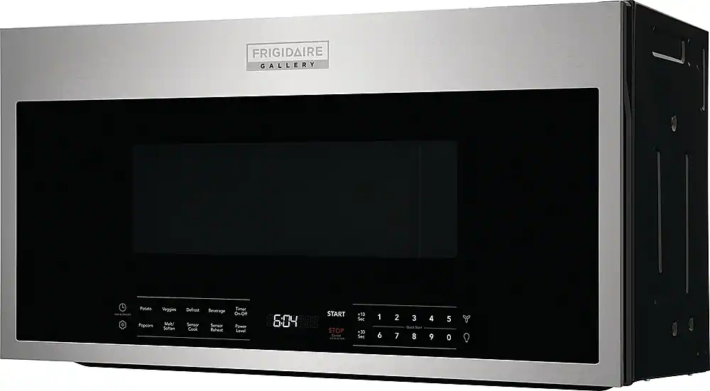 Angle. Frigidaire - Gallery 1.9 Cu. Ft. Over-The-Range Microwave with Sensor Cook - Stainless Steel.