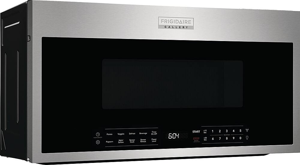 Left. Frigidaire - Gallery 1.9 Cu. Ft. Over-The-Range Microwave with Sensor Cook - Stainless Steel.