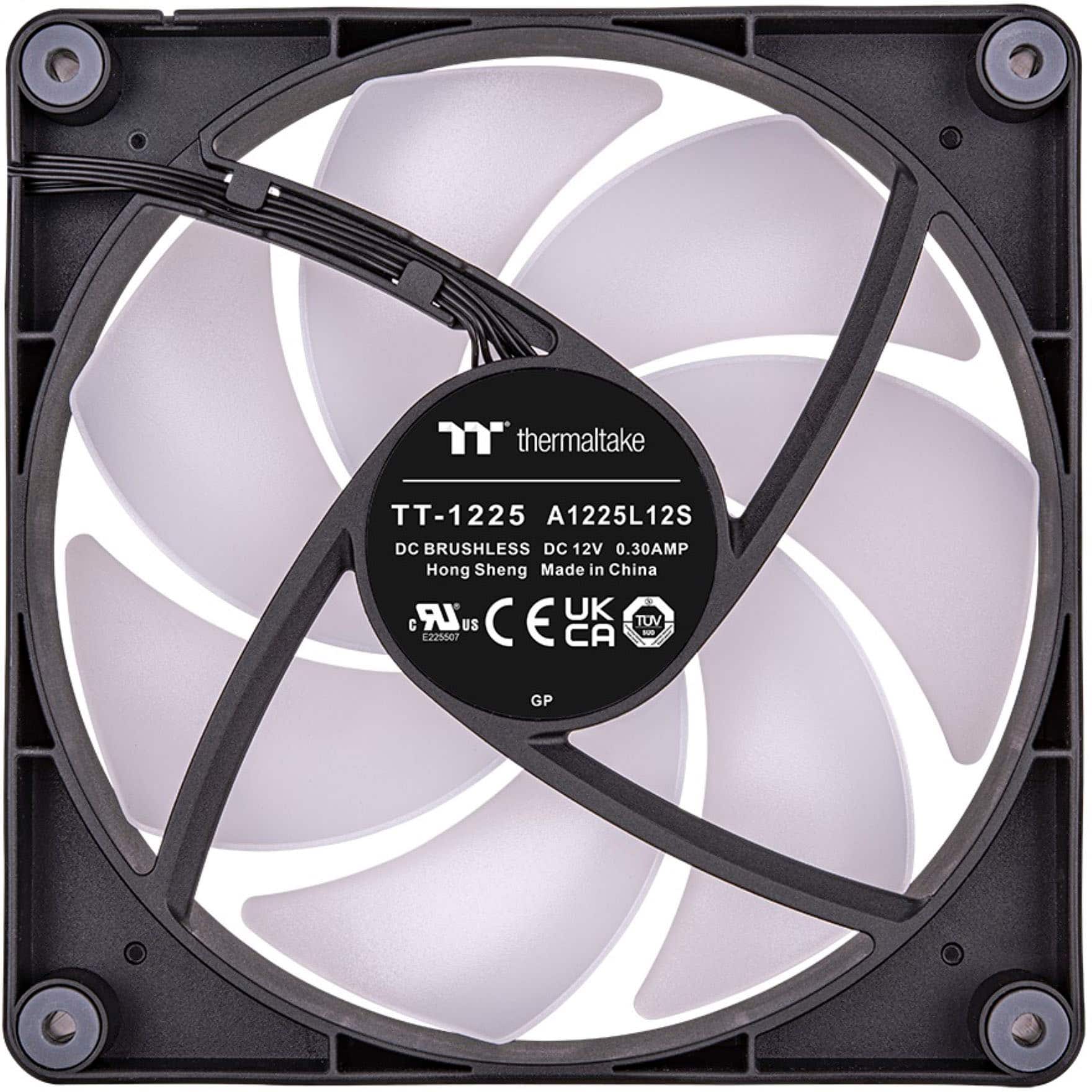 Alt View 11. Thermaltake - CT 120 ARGB Sync 120mm Cooling Fan with Daisy-Chain Design (2-Pack) - Black.