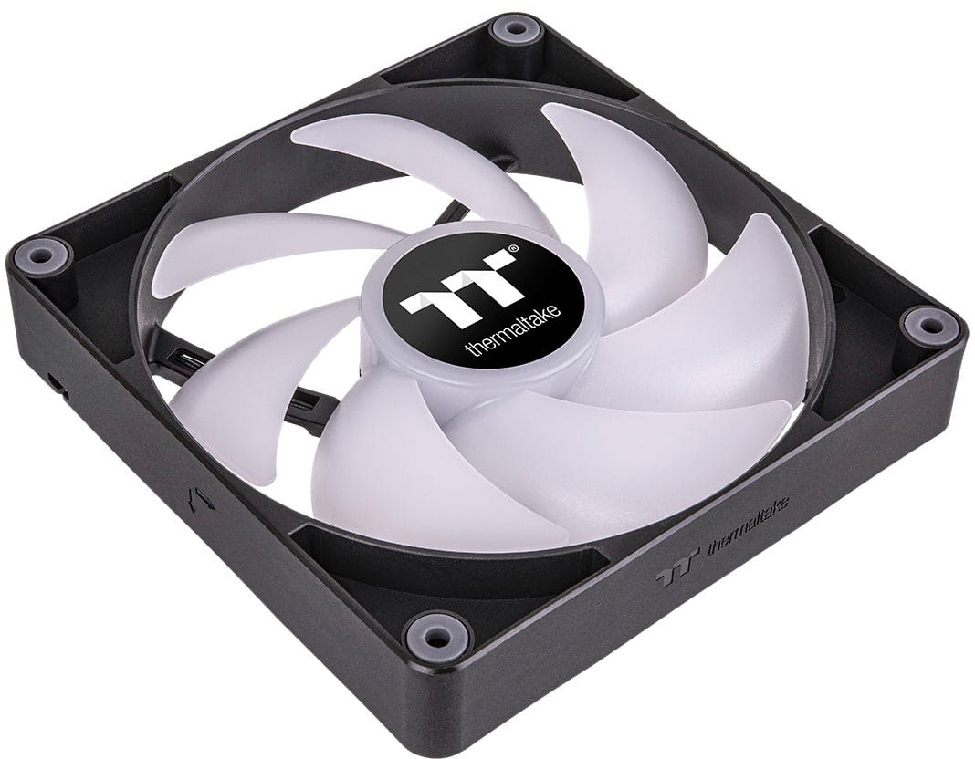 Alt View 13. Thermaltake - CT 120 ARGB Sync 120mm Cooling Fan with Daisy-Chain Design (2-Pack) - Black.