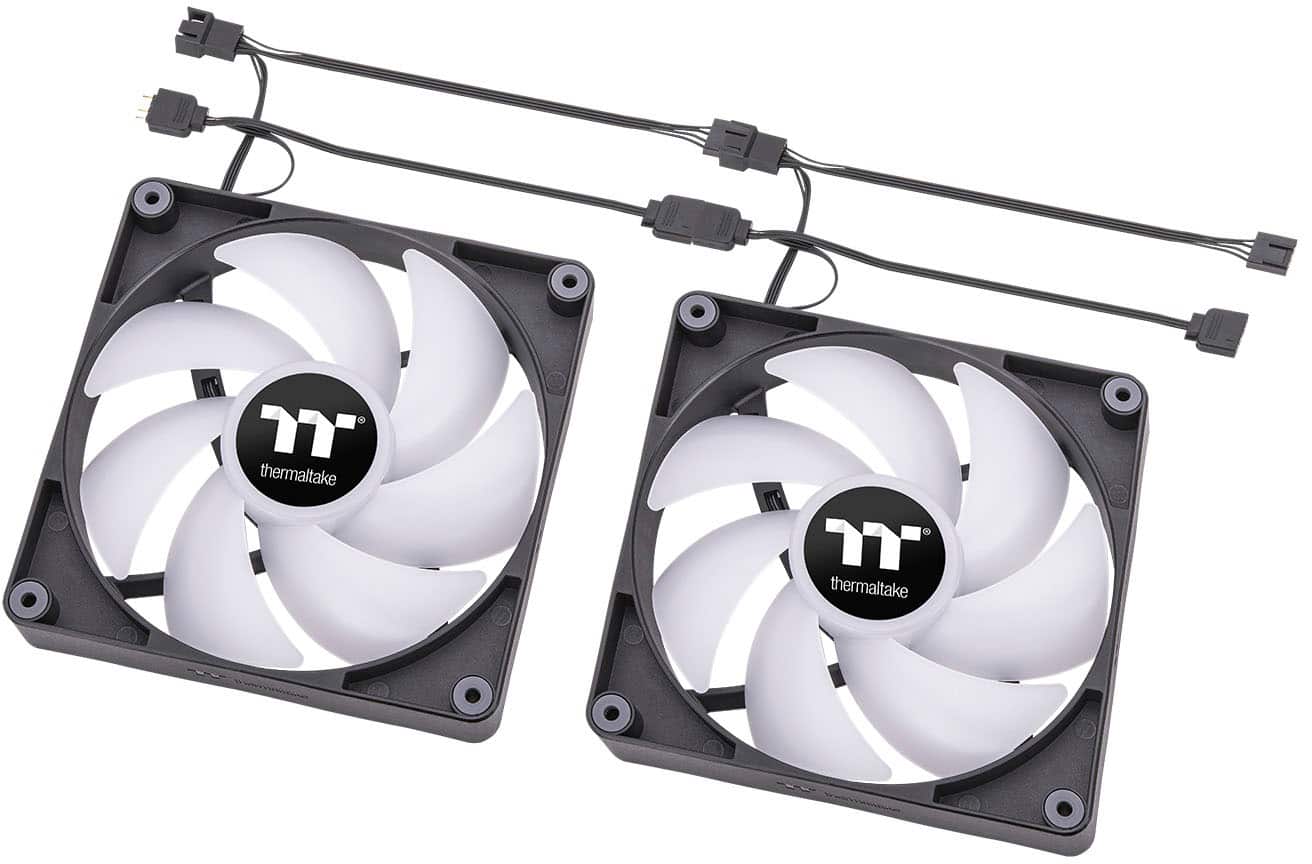 Alt View 14. Thermaltake - CT 120 ARGB Sync 120mm Cooling Fan with Daisy-Chain Design (2-Pack) - Black.