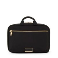 TUMI - Voyageur Madeline Cosmetic - Black/Gold - Front_Zoom