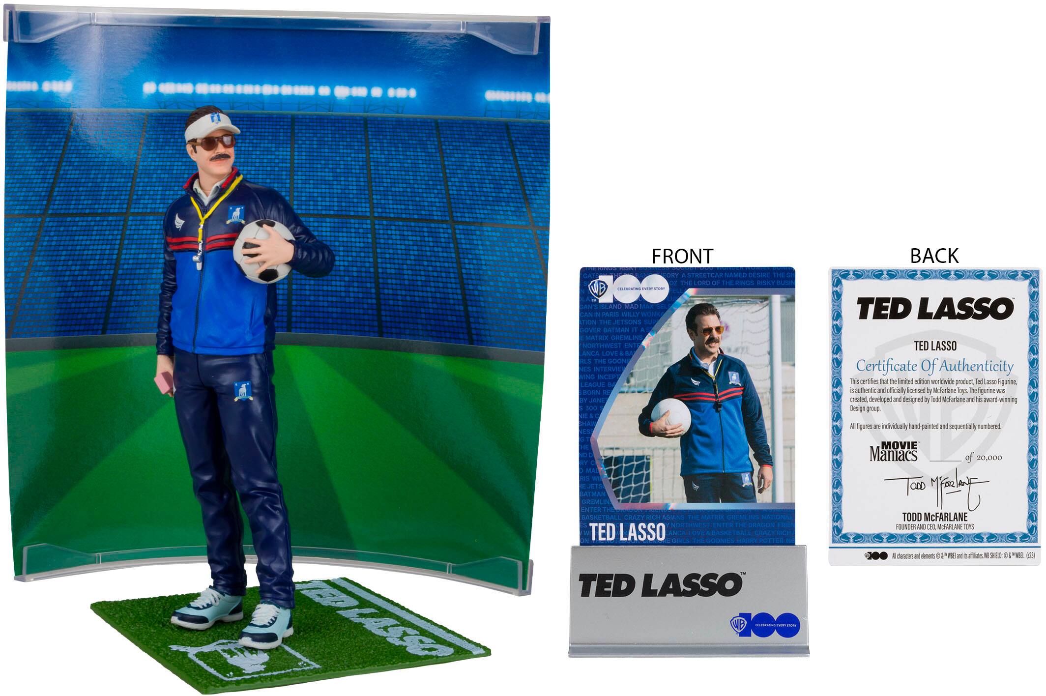 Alt View 11. McFarlane Toys - Movie Maniacs WB100 - 7" Posed Ted Lasso.