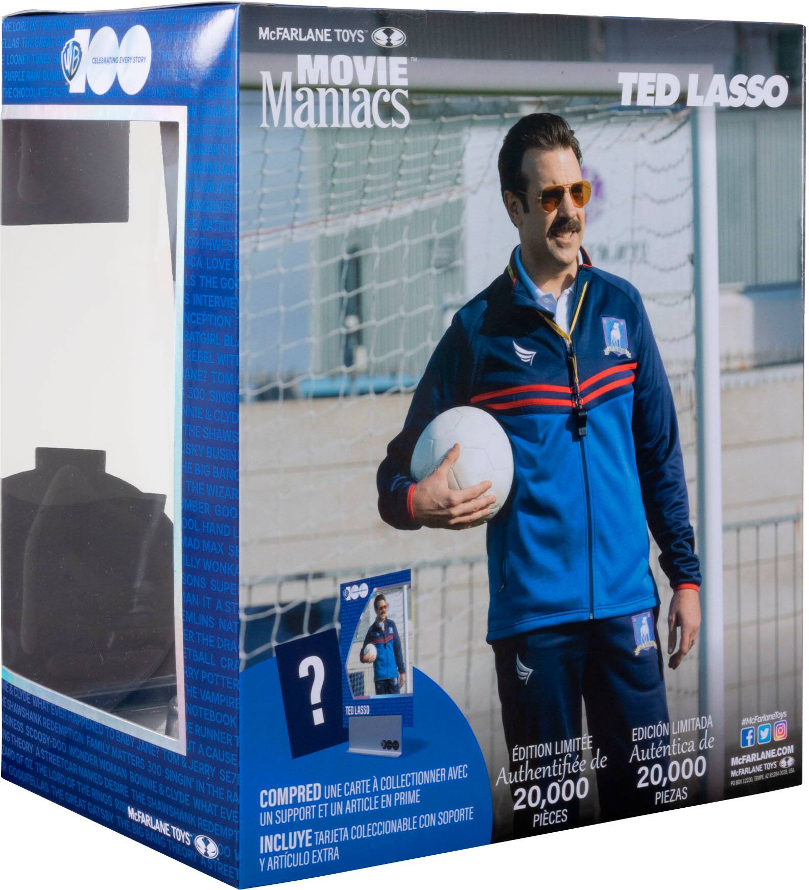 Alt View 17. McFarlane Toys - Movie Maniacs WB100 - 7" Posed Ted Lasso.