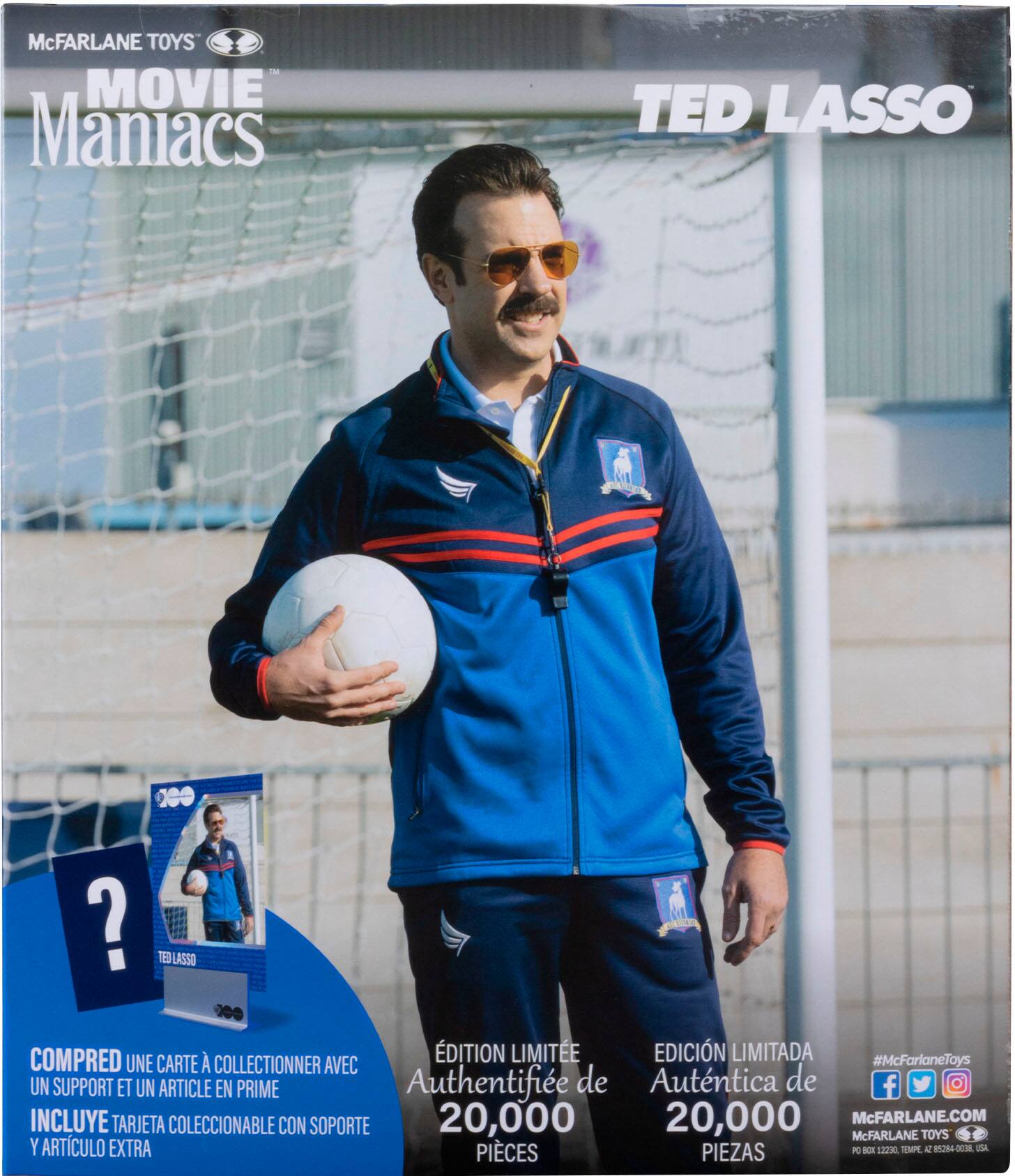 Alt View 18. McFarlane Toys - Movie Maniacs WB100 - 7" Posed Ted Lasso.