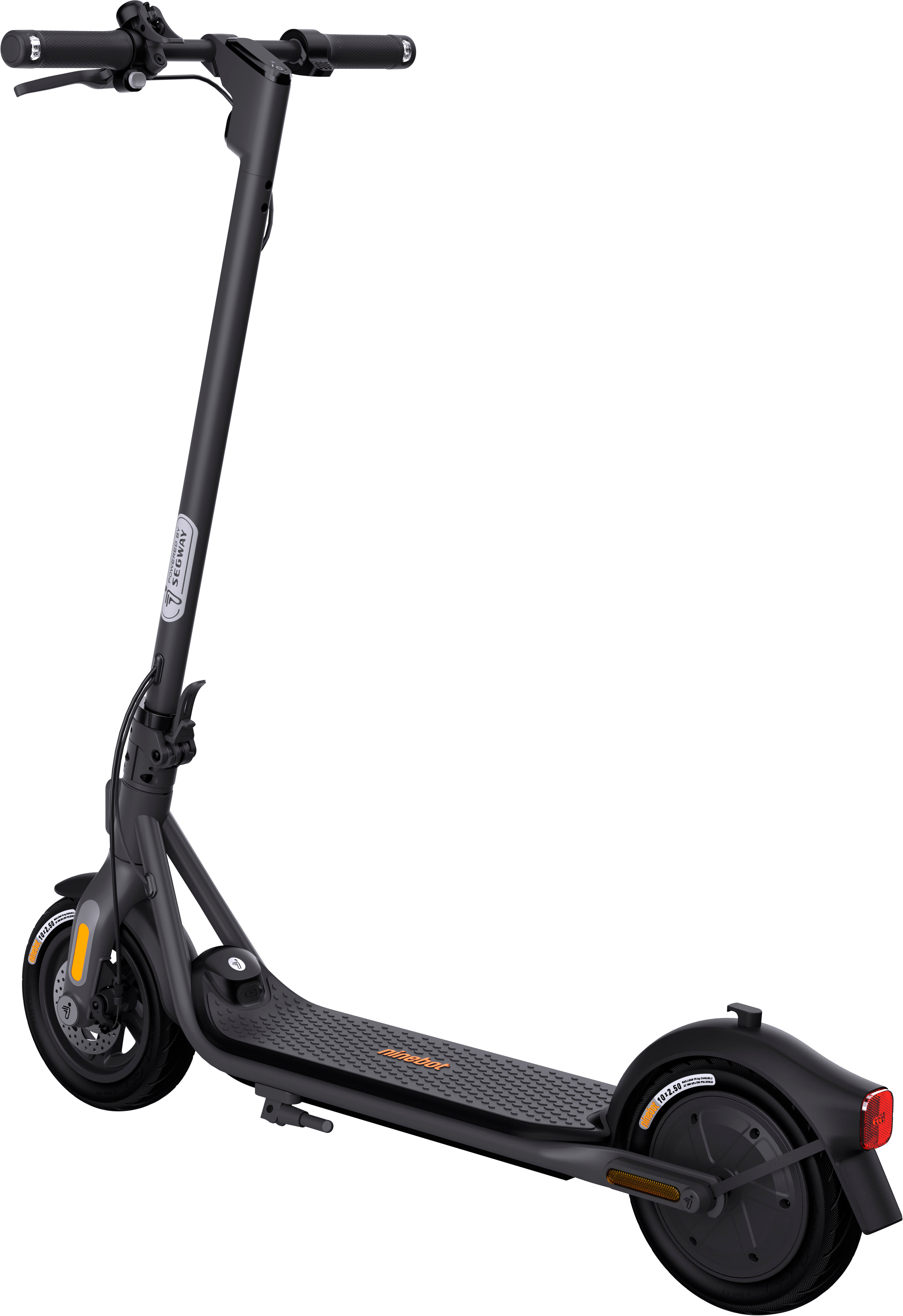 Angle View: Segway - Ninebot F2 Electric Scooter w/25 mi Max Operating Range & 18 mph Max Speed - Black