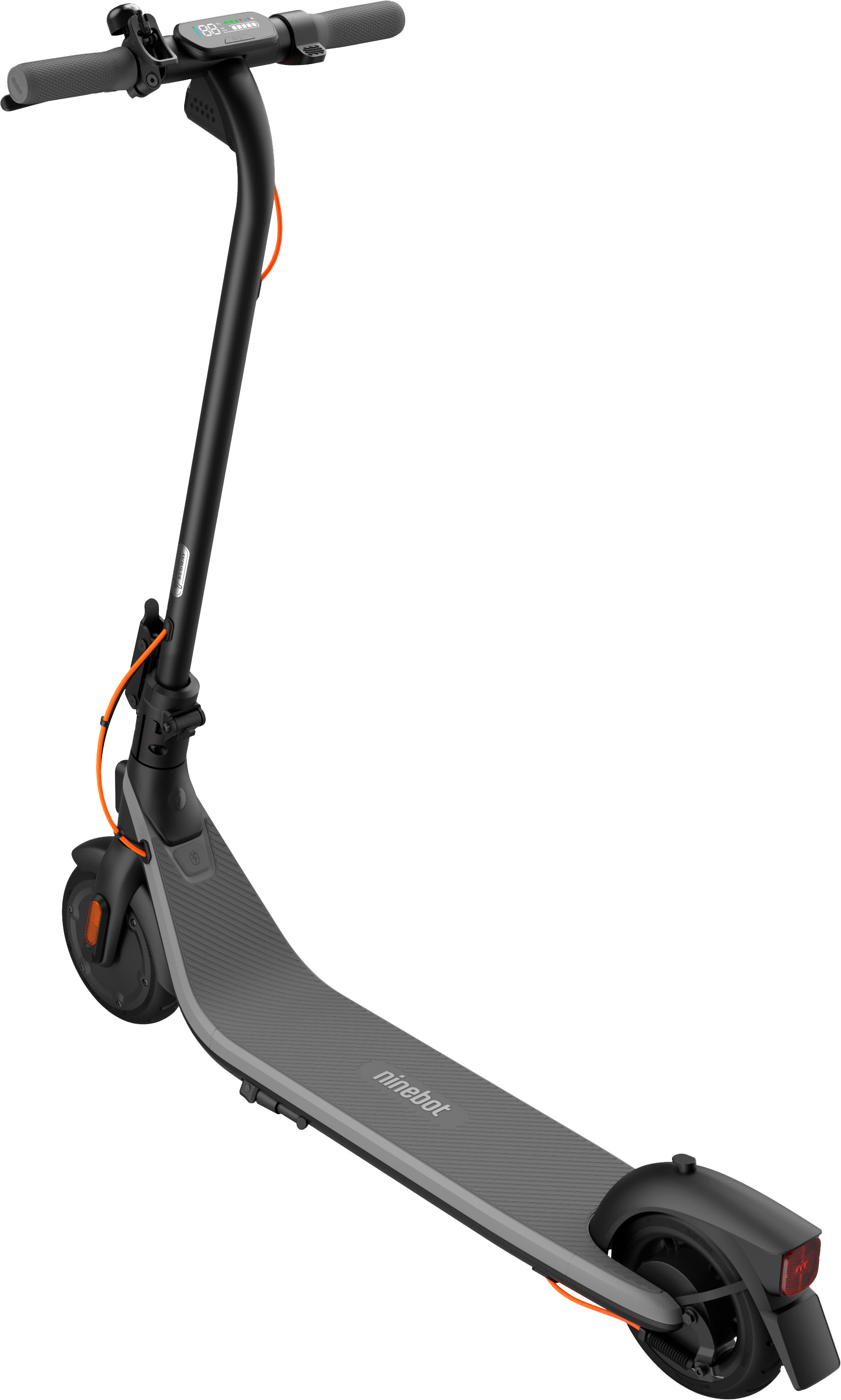 Angle View: Segway - E2 Plus Electric Scooter w/ 15.5 mi Max Operating Range & 15.5mph Max Speed - Black