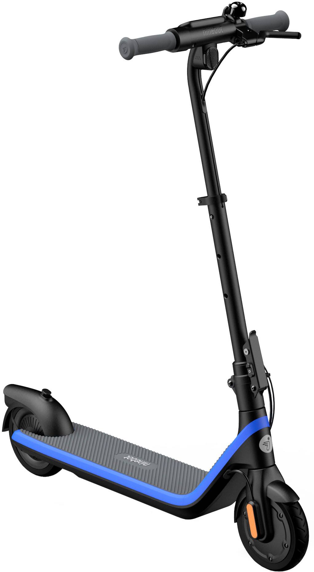 Left. Segway - Ninebot C2 Pro Kid Electric Scooter w/7.5 mi Max operating Range & 12.4mph Max Speed - Black.