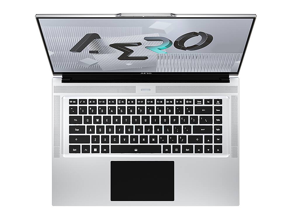 Alt View 1. GIGABYTE - AERO 16" Gaming Laptop 3840x2400 (UHD) - Intel i7-12700H with 16GB DDR4 - NVIDIA GeForce RTX3070 Ti - 2TB SSD - Silver.