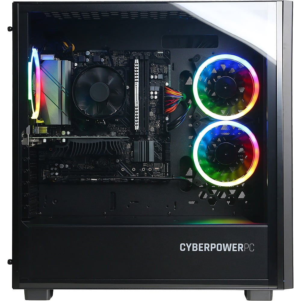 Alt View 15. CyberPowerPC - Gamer Master Gaming Desktop - AMD Ryzen 7 7700 - 16GB Memory - NVIDIA GeForce RTX 4070 - 1TB SSD - Black.