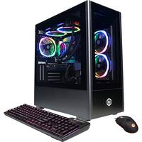 CyberPowerPC - Gamer Supreme Gaming Desktop - Intel Core i7-13700KF - 32GB Memory - NVIDIA GeForce RTX 4070 - 2TB HDD + 1TB SSD - Black - Angle_Zoom