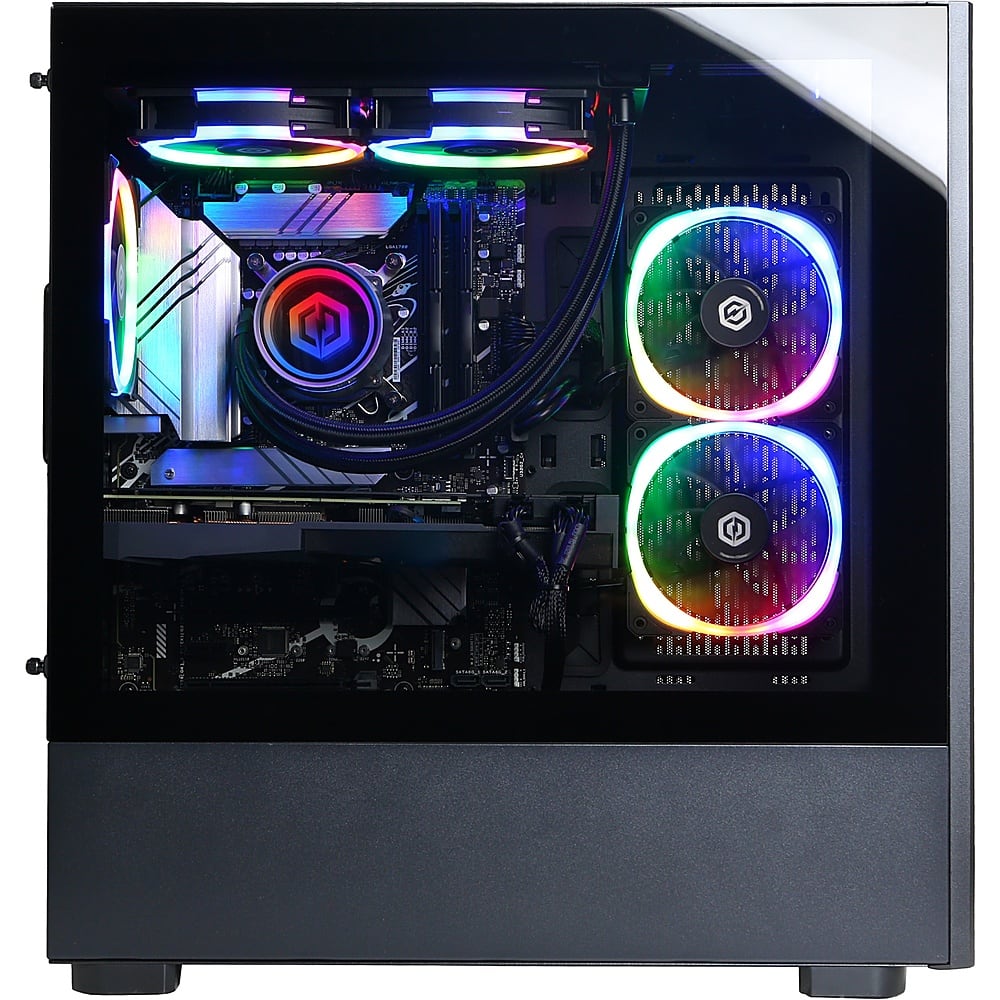 Alt View 15. CyberPowerPC - Gamer Supreme Gaming Desktop - Intel Core i7-13700KF - 32GB Memory - NVIDIA GeForce RTX 4070 - 2TB HDD + 1TB SSD - Black.