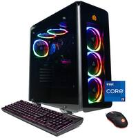 CyberPowerPC - Gamer Supreme Gaming Desktop - Intel Core i9-13900KF - 32GB Memory - NVIDIA GeForce RTX 4070 - 2TB SSD - Black - Angle_Zoom
