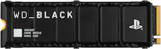 Front. WD - BLACK SN850P 1TB Internal SSD PCIe Gen 4 x4 with Heatsink for PS5 - Black.