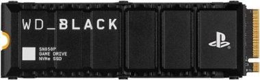WD - BLACK SN850P 1TB Internal SSD PCIe Gen 4 x4 with Heatsink for PS5 - Front_Zoom