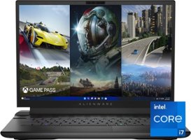 Alienware m16 16.0" QHD+ 165Hz Gaming Laptop - Intel Core i7 - 16GB Memory - NVIDIA GeForce RTX 4070 - 1TB SSD - Dark Metallic Moon - Front_Zoom