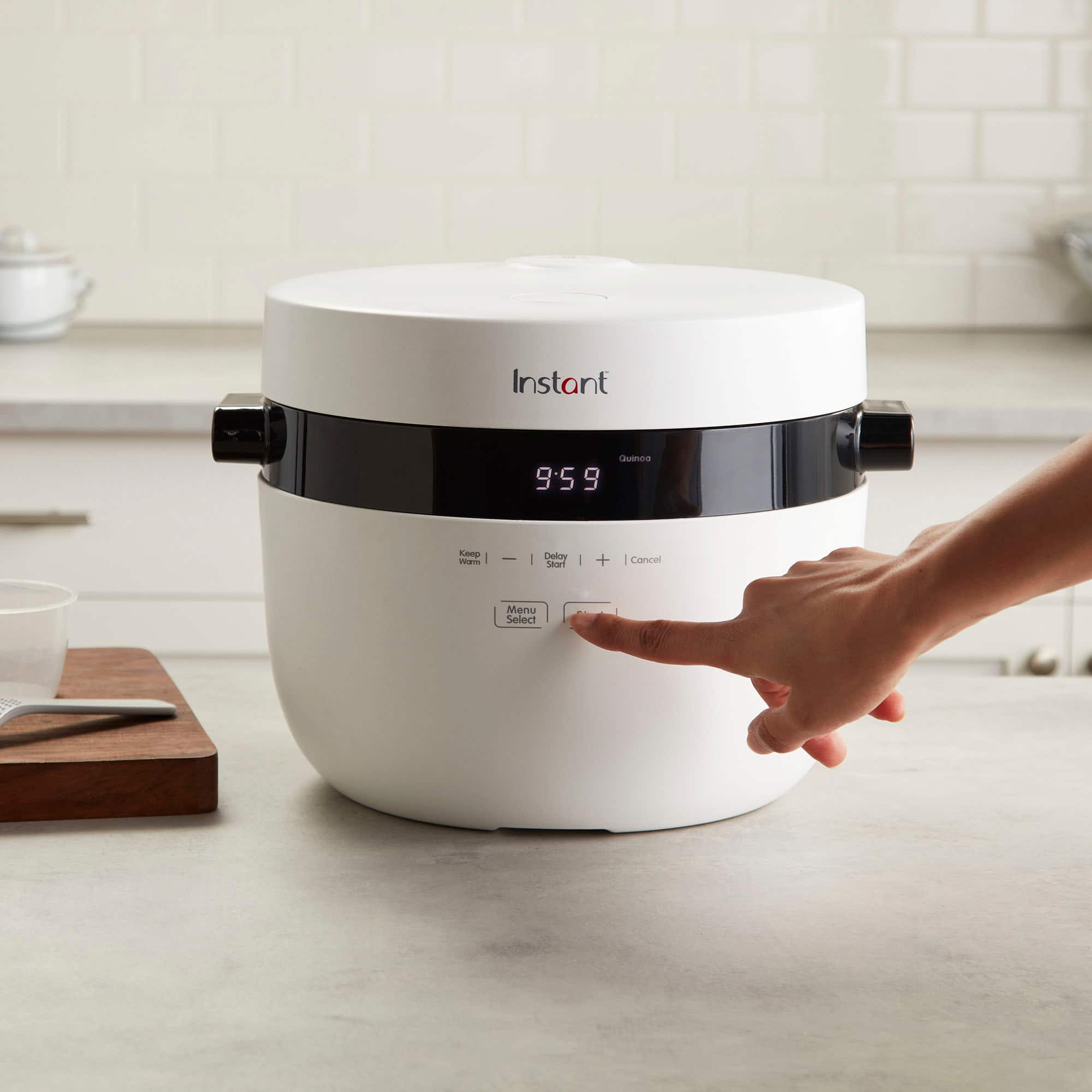 Instant Pot 20-Cup White Electric Multi-Grain Rice Cooker and Slow