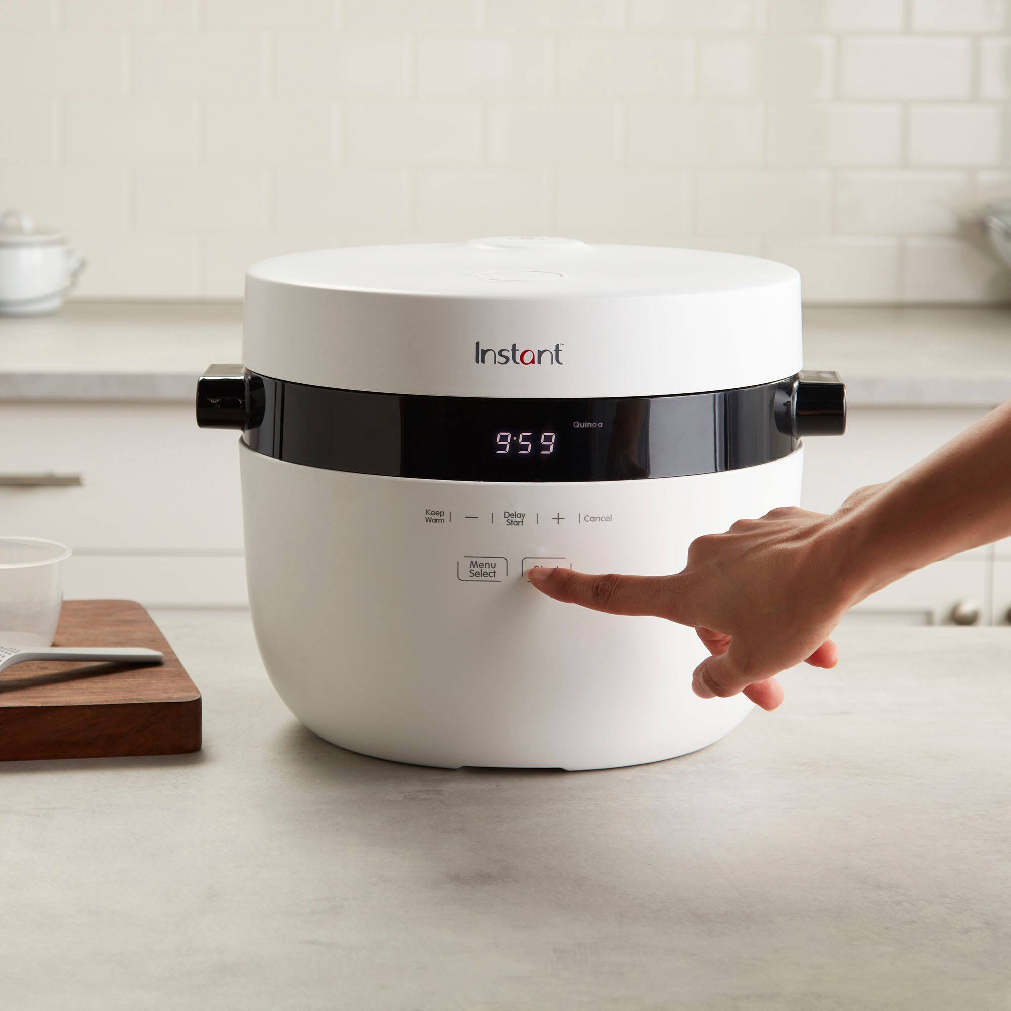 Alt View 12. Instant Pot - Instant 20-cup Multigrain Cooker - White.