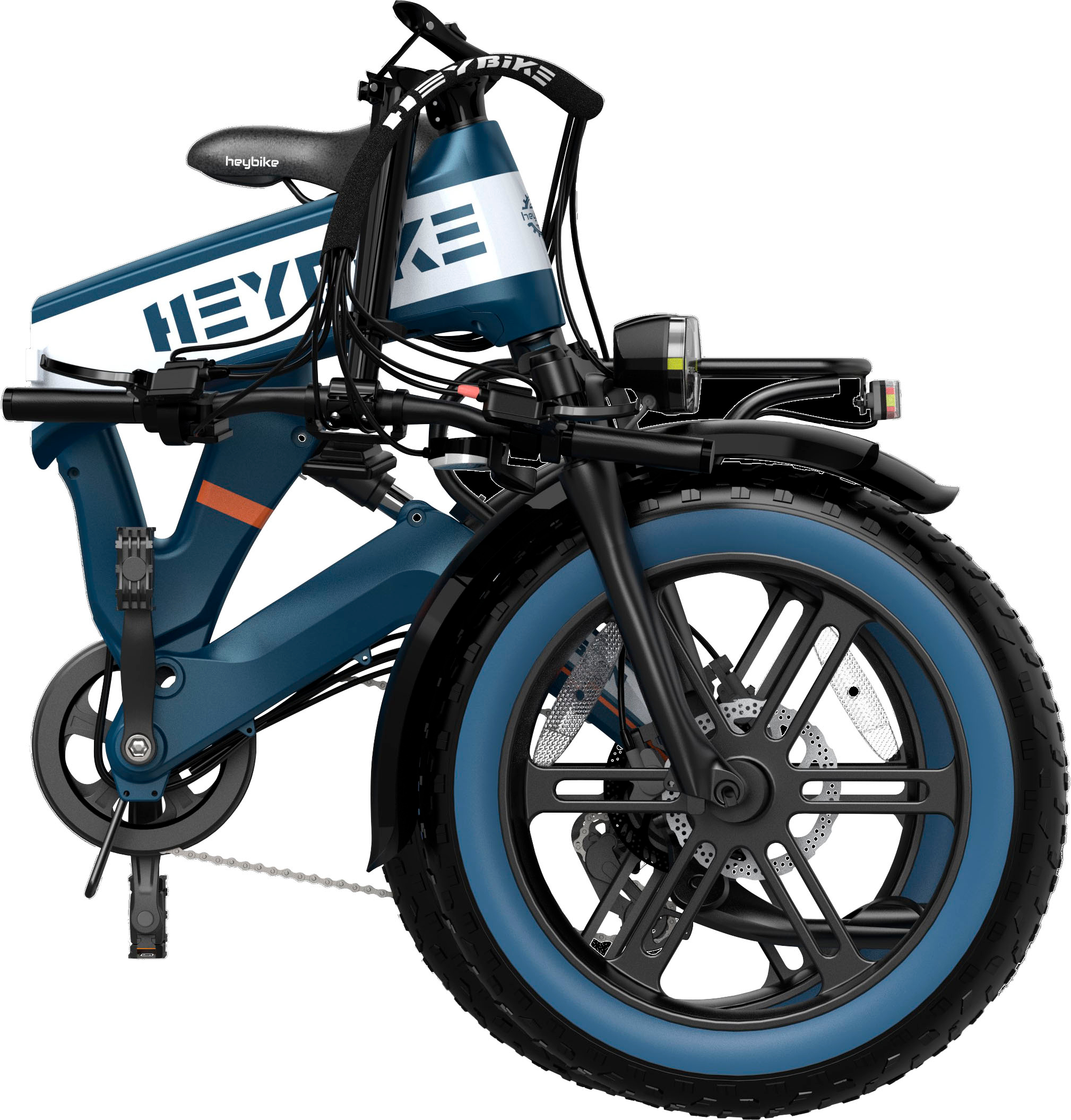 Heybike Tyson Foldable E-bike w/ 55mi Max Operating Range & 28 mph Max Speed  Blue HBK-TYSON-U - Best Buy