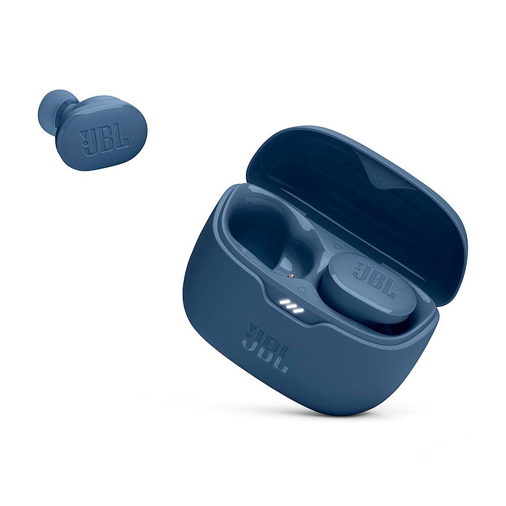 Angle. JBL - Tune Buds True Wireless Noise Cancelling Earbuds - Blue.