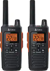 Cobra - 38-Mile, 60-Channel 2-Way Radios (Pair) - Black - Angle_Zoom