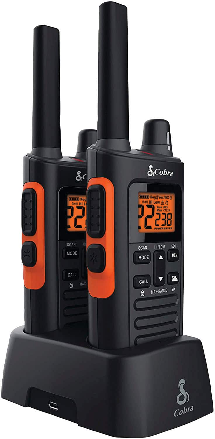 Alt View 14. Cobra - 38-Mile, 60-Channel 2-Way Radios (Pair) - Black.