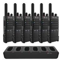 Cobra - Pro Business 42-Mile, 22-Channel FRS 2-Way Radios (6-Pack) - Black - Angle_Zoom