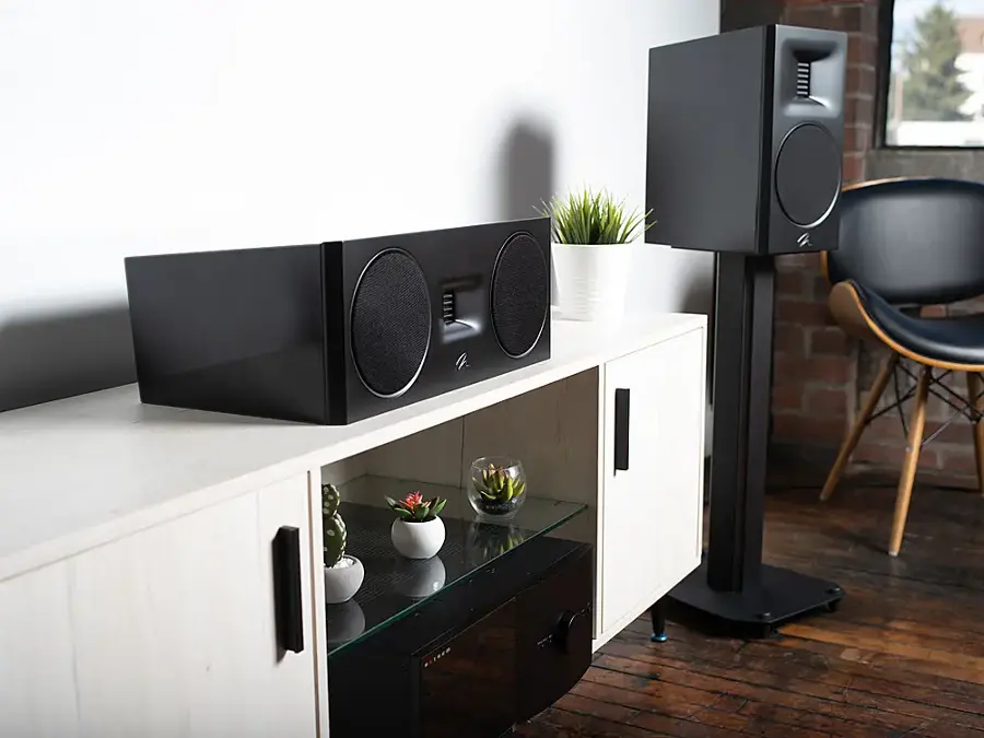 Alt View 29. MartinLogan - Motion Stand25 Bookshelf Speaker Stand - Black.