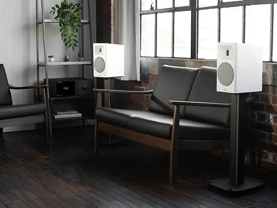 Alt View 30. MartinLogan - Motion Stand25 Bookshelf Speaker Stand - Black.