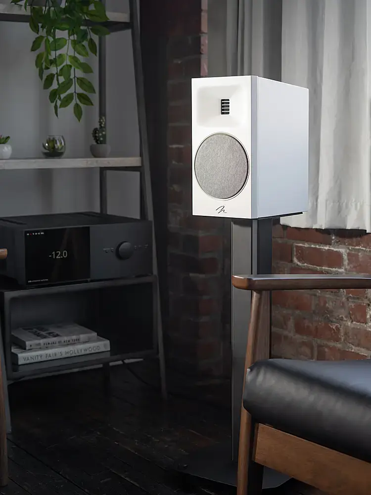 Alt View 31. MartinLogan - Motion Stand25 Bookshelf Speaker Stand - Black.