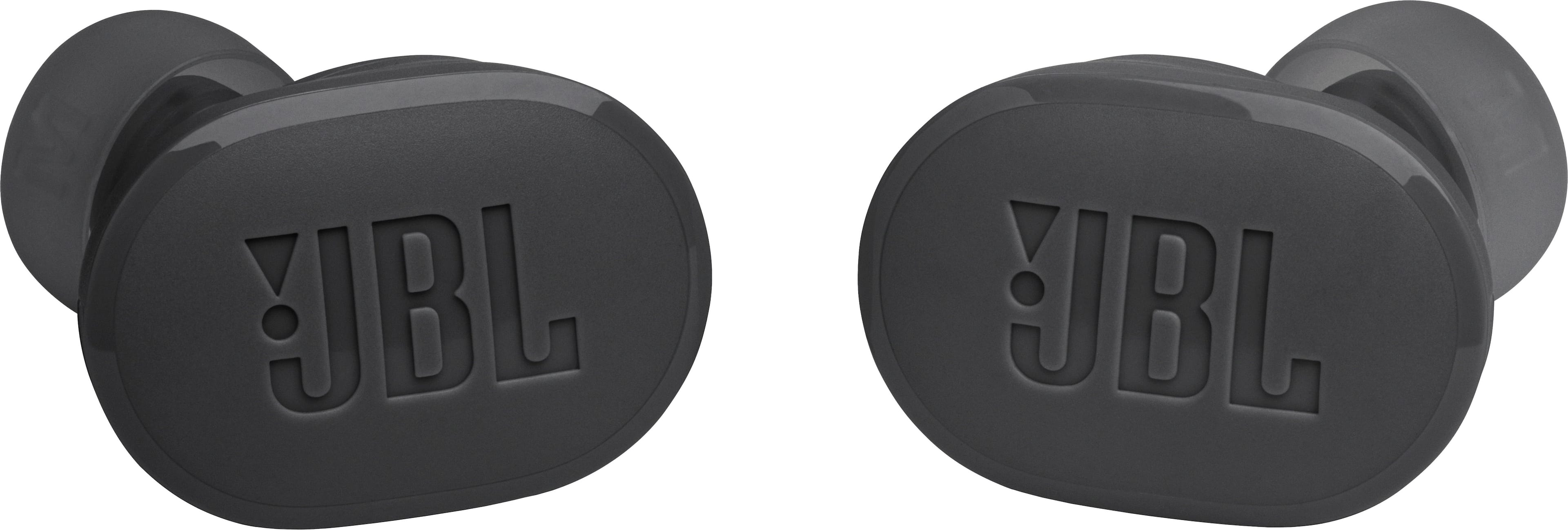 Left. JBL - Tune Buds True Wireless Noise Cancelling Earbuds - Black.