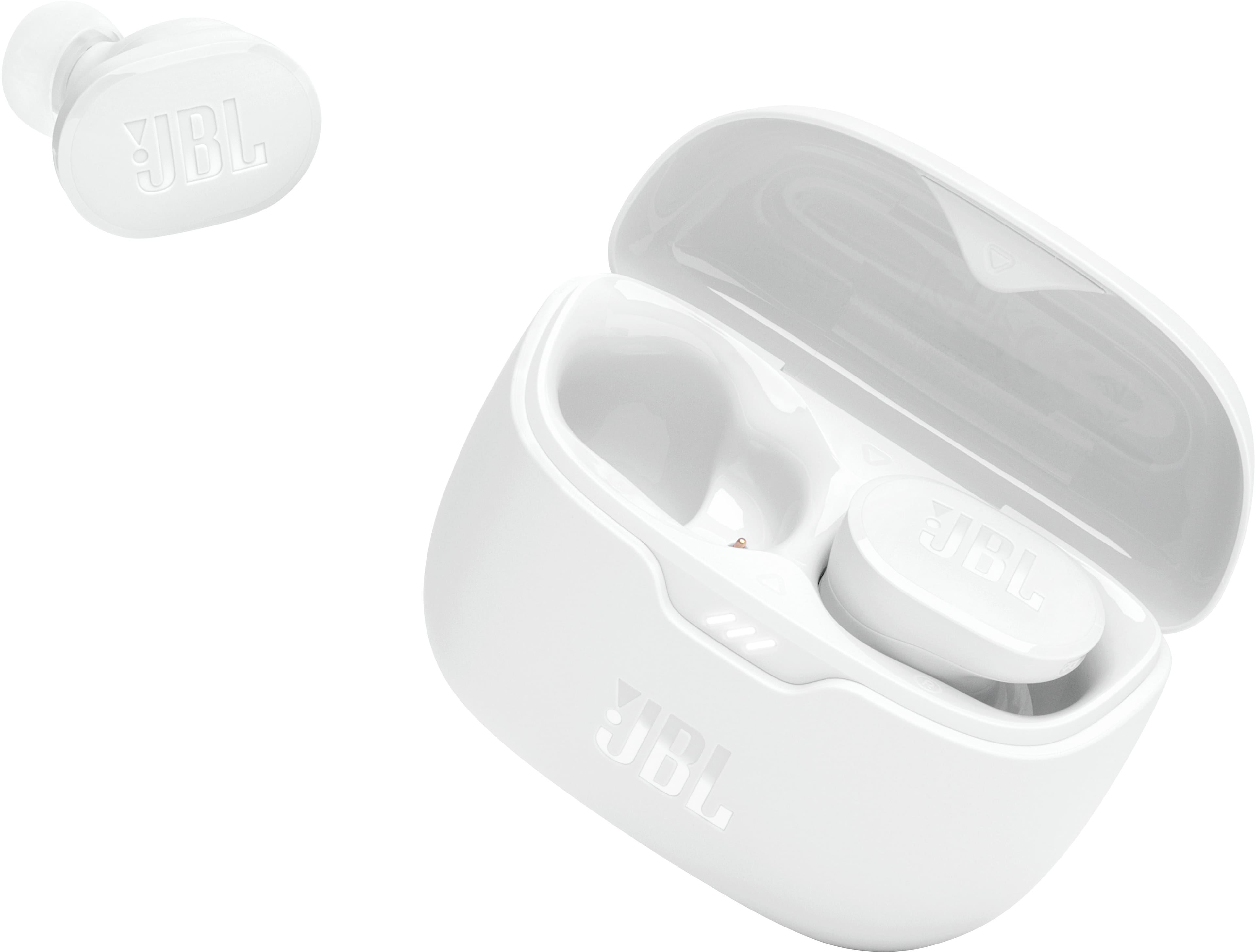 Angle. JBL - Tune Buds True Wireless Noise Cancelling Earbuds - White.
