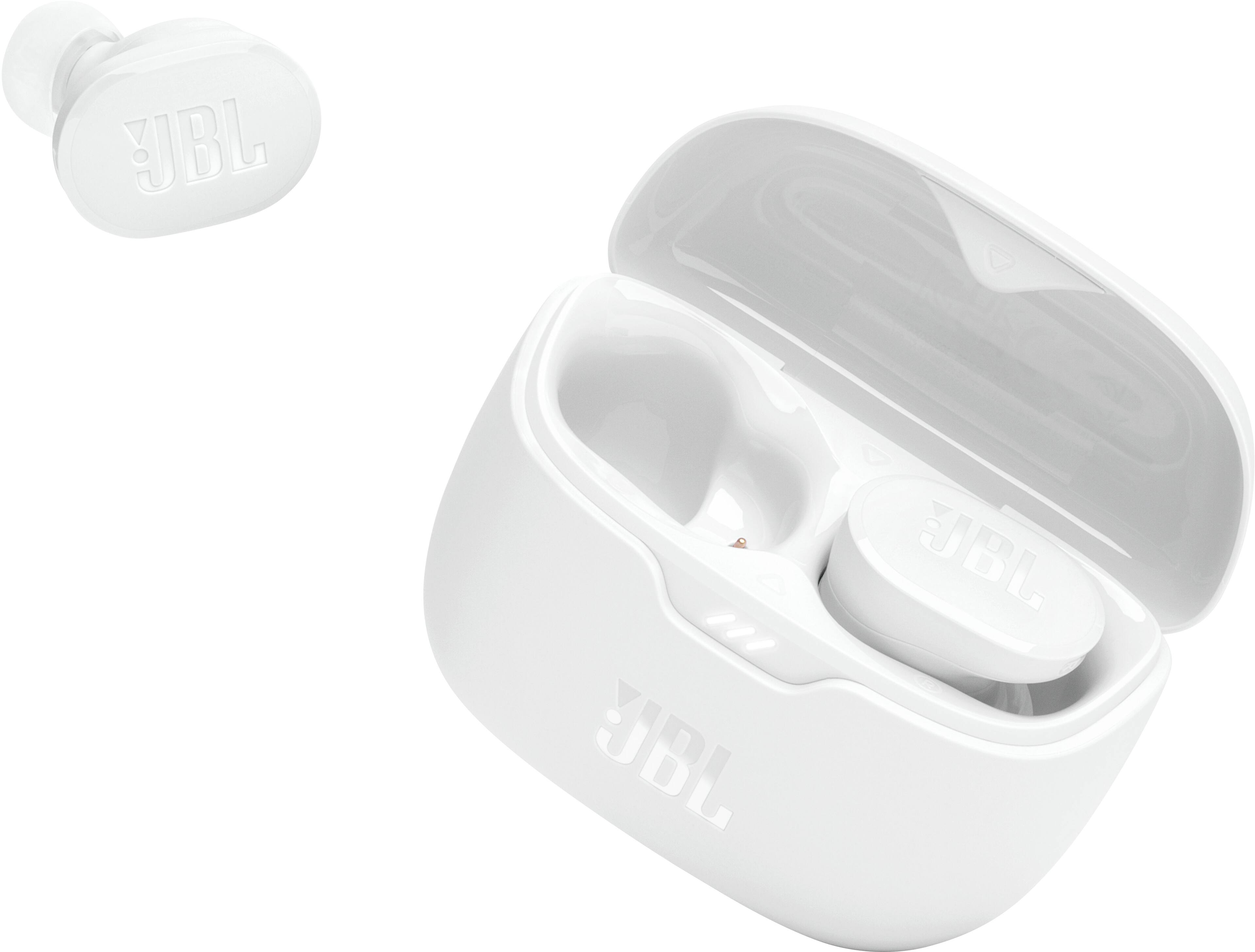 Angle. JBL - Tune Buds True Wireless Noise Cancelling Earbuds - White.