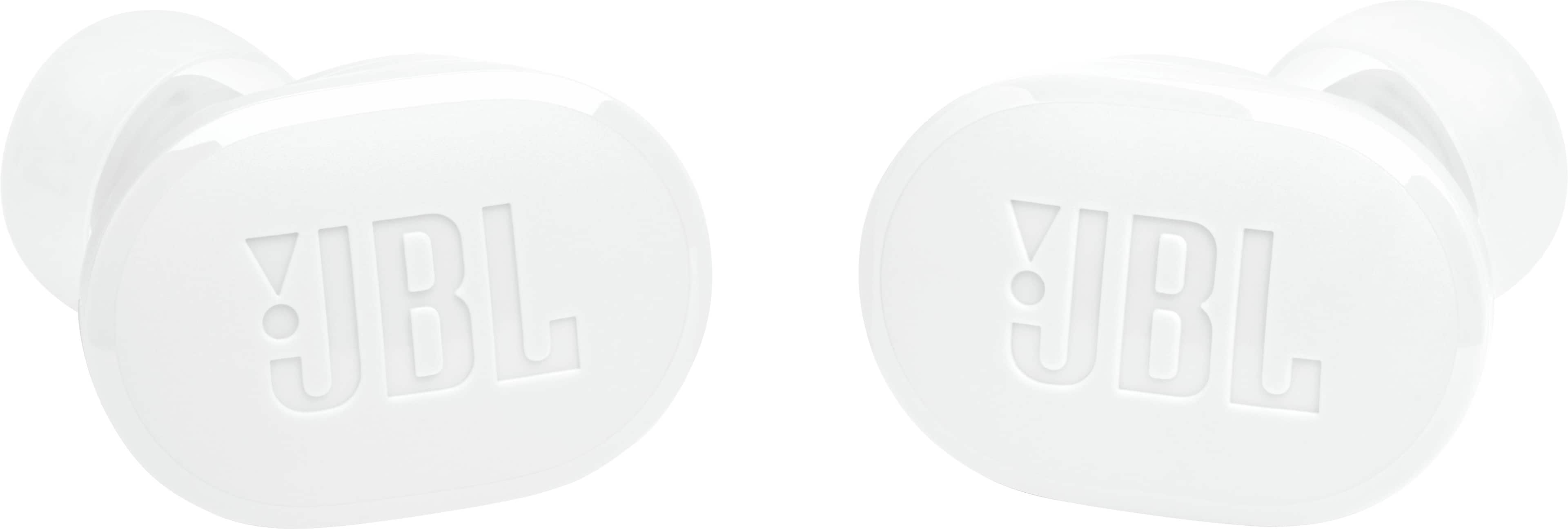 Left. JBL - Tune Buds True Wireless Noise Cancelling Earbuds - White.