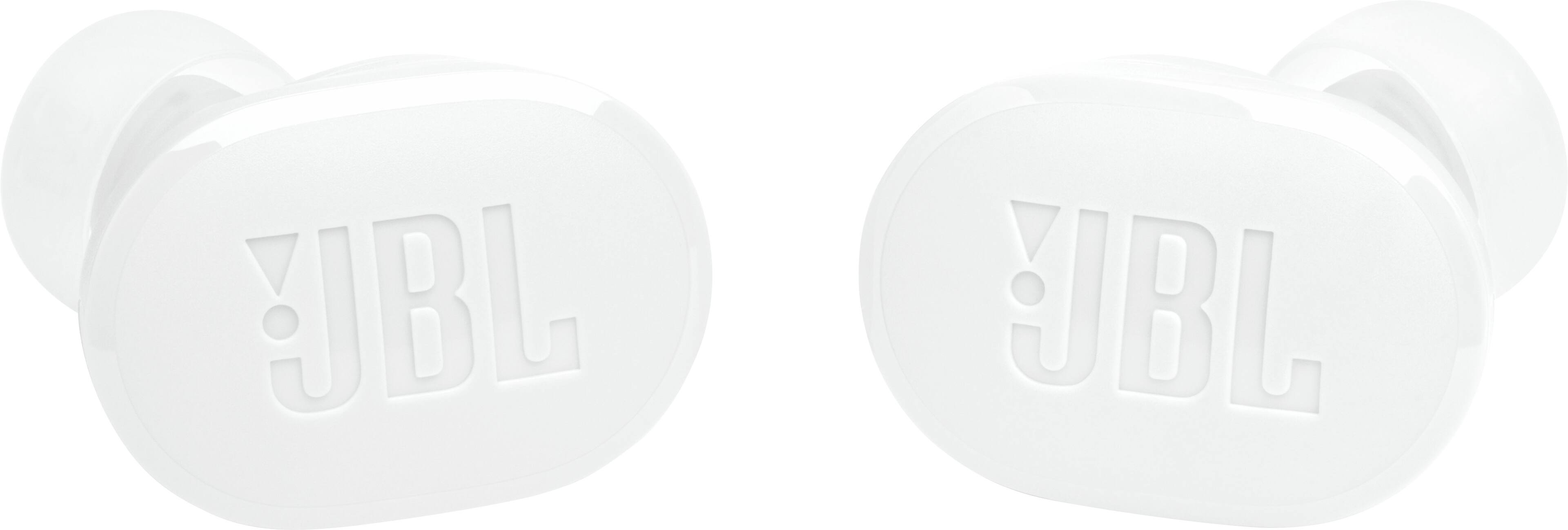 Left. JBL - Tune Buds True Wireless Noise Cancelling Earbuds - White.