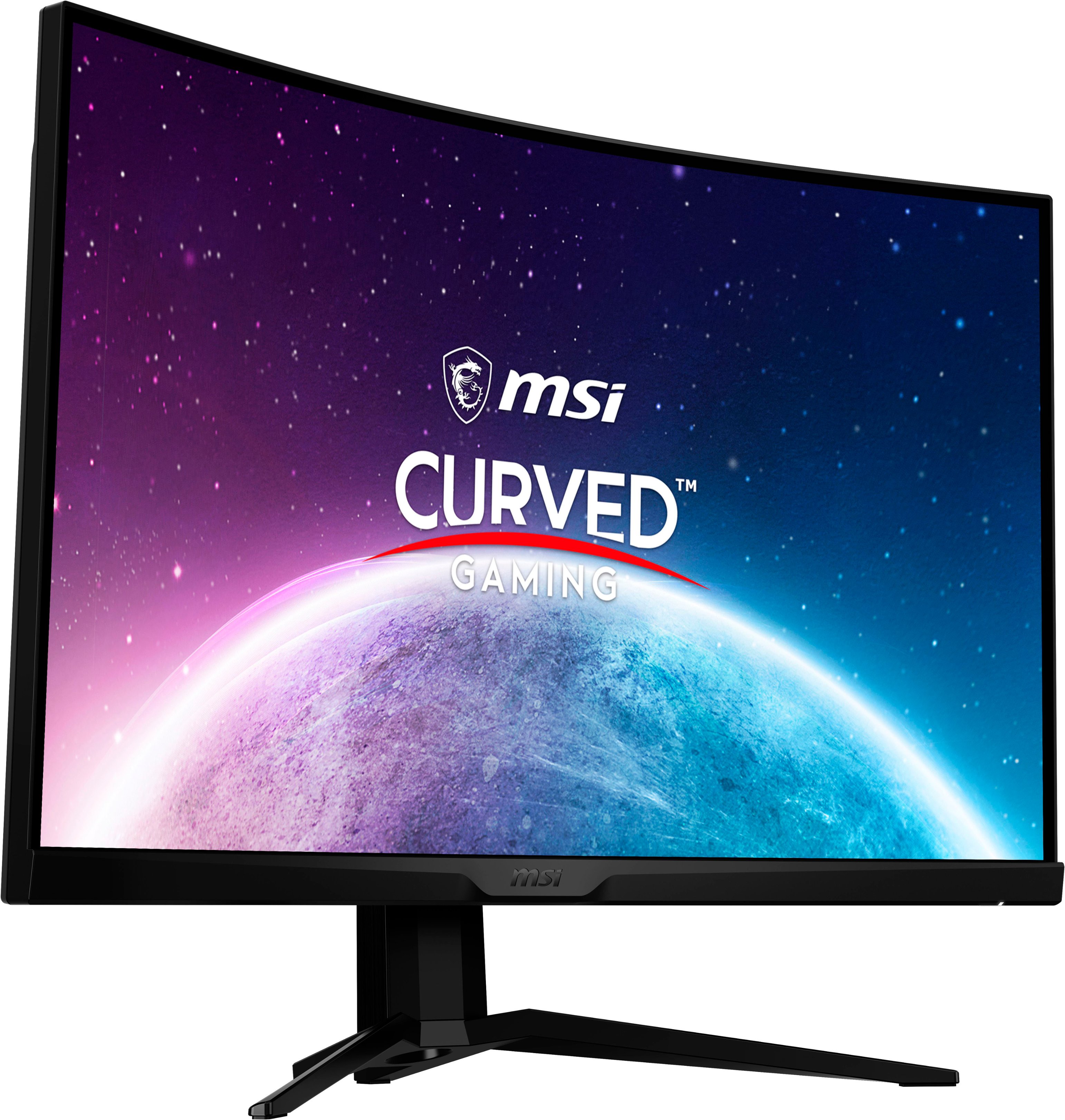 Angle View: MSI - MAG 325CQRF QD 32" LED Curved QHD FreeSync Monitor (DIsplayPort, HDMI)