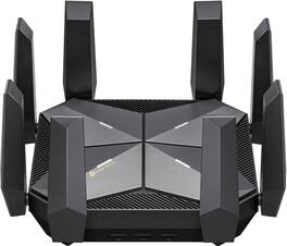 TP-Link - Refurbished Excellent - Archer AXE300 AXE16000 Quad-Band Wi-Fi 6E Router - Black