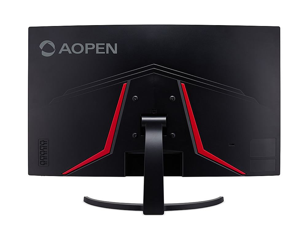Back View: Acer - AOPEN 32HC5QR Sbiipx 31.5”LED FHD Curved FreeSync Monitor