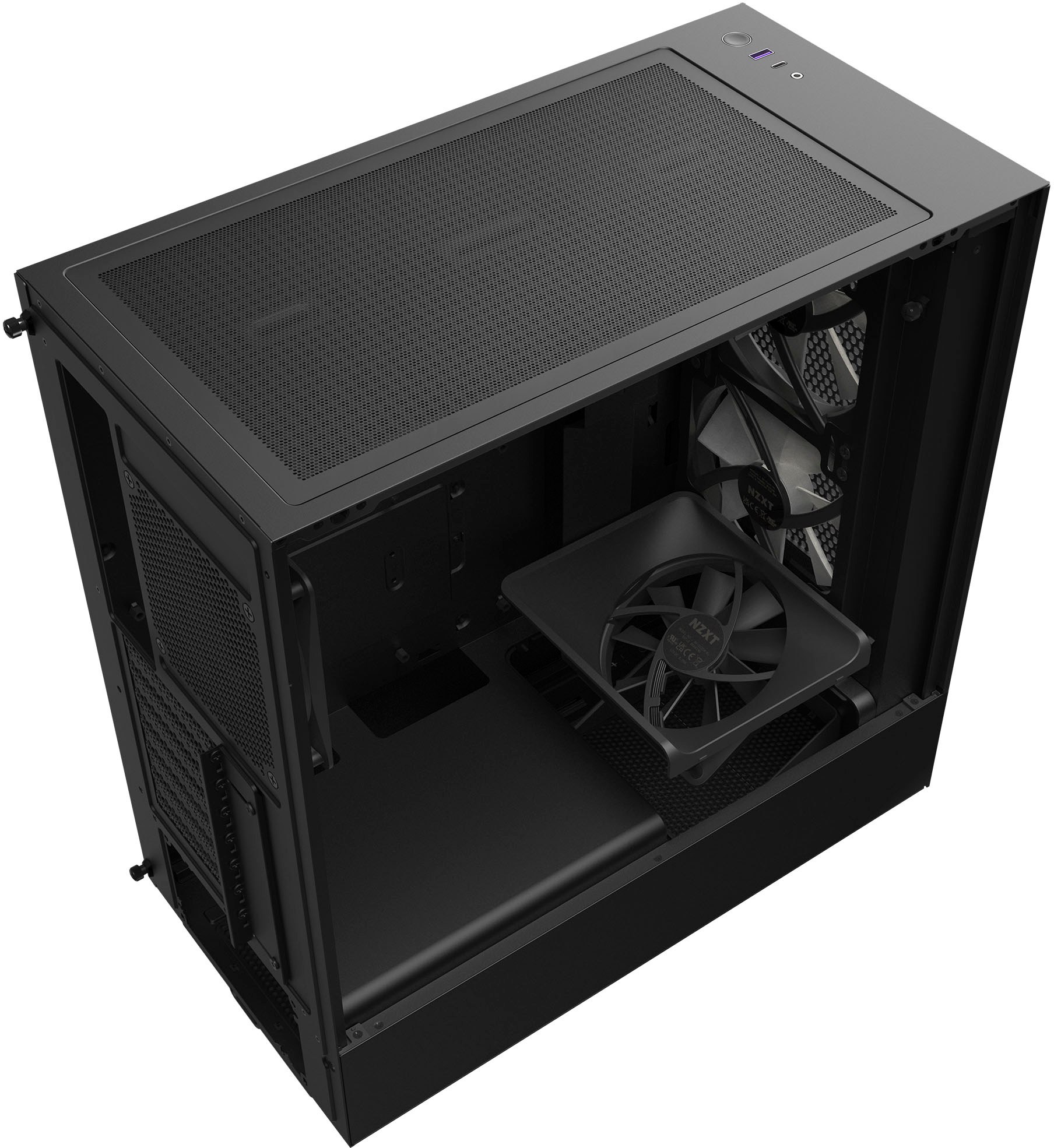 NZXT H5 Flow RGB ATX Mid-Tower Case with RGB Fans Black CC-H51FB-R1 - Best  Buy