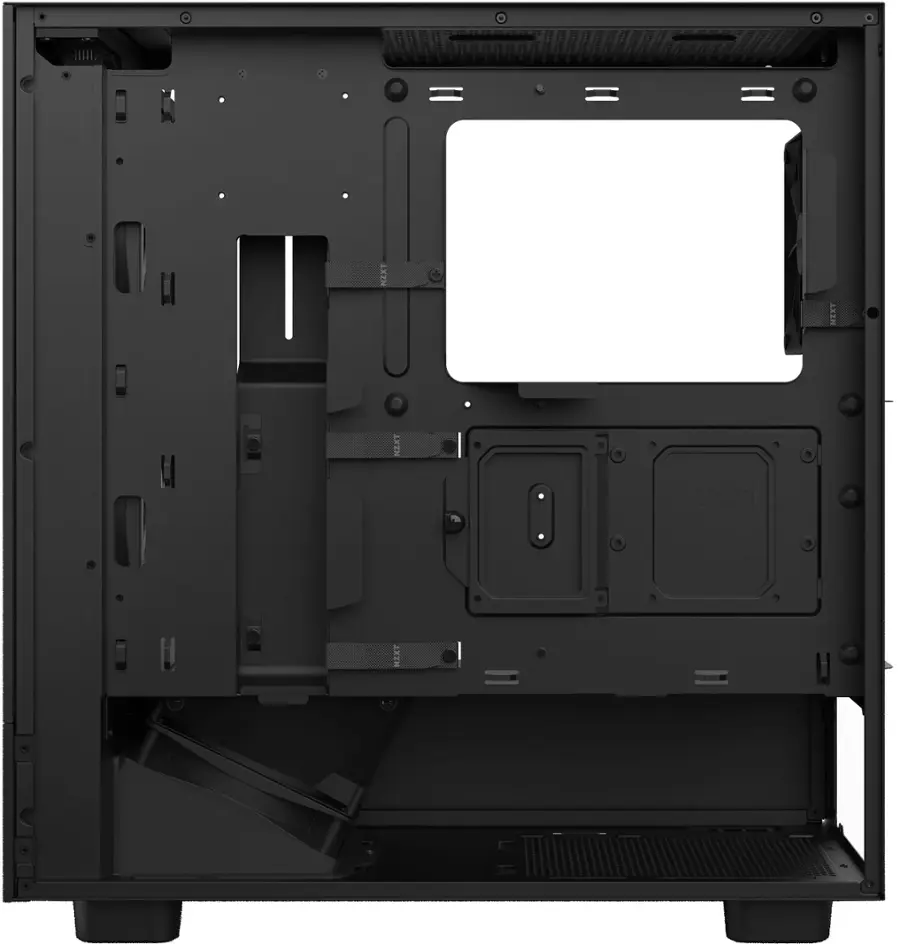 Nzxt H5 Flow Rgb Atx Mid Tower Pc Case With Rgb Fans Black Cc-h51fb-r1 