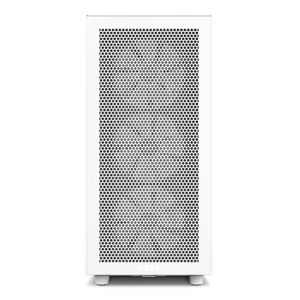 Alt View 13. NZXT - H7 Flow RGB ATX Mid-Tower Case with RGB Fans - White.