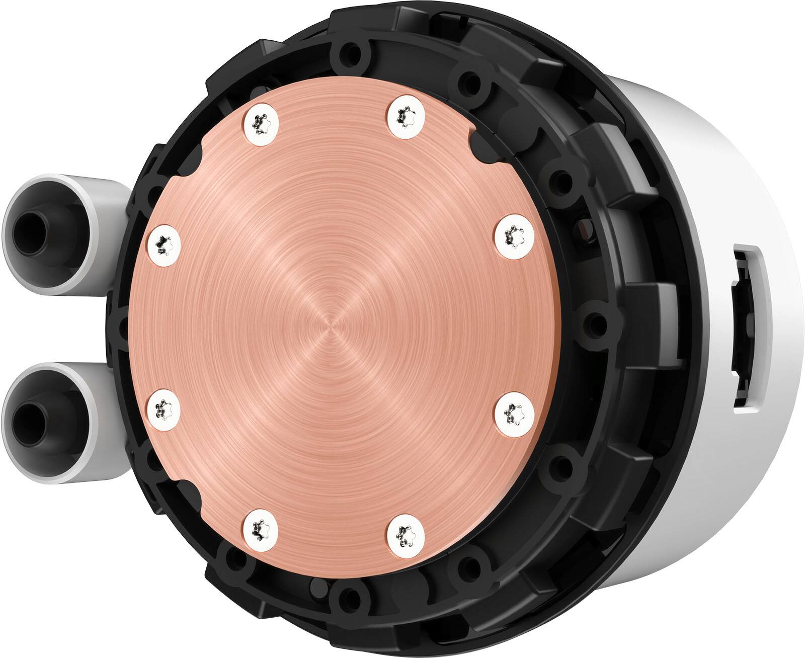 Alt View 23. NZXT - Kraken RGB 360mm Radiator CPU Liquid Cooler (3 x 120mm Core Fans) with RGB Controller and 1.54" LCD Display - White.