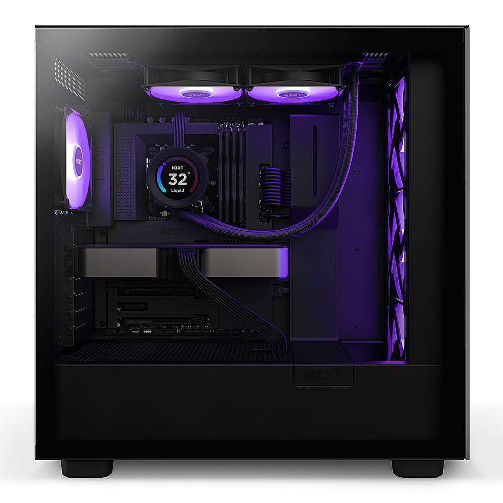 Best Buy: NZXT Kraken Elite 240 120mm Fans + AIO 240mm Radiator Liquid  Cooling System with 2.36 wide-angle LCD display and RGB Fans Black  RL-KR24E-B1