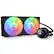 Alt View 18. NZXT - Kraken RGB 280mm Radiator CPU Liquid Cooler (2 x 140mm Core Fans) with RGB Controller and 1.54" LCD Display - Black.