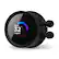 Alt View 22. NZXT - Kraken RGB 280mm Radiator CPU Liquid Cooler (2 x 140mm Core Fans) with RGB Controller and 1.54" LCD Display - Black.
