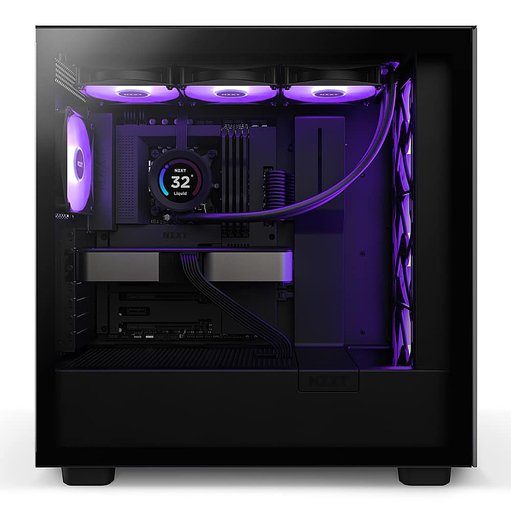 Best Buy: NZXT Kraken 360 120mm Fans + AIO 360mm Radiator Liquid Cooling  System with 1.54 LCD display and RGB Fans Black RL-KR360-B1