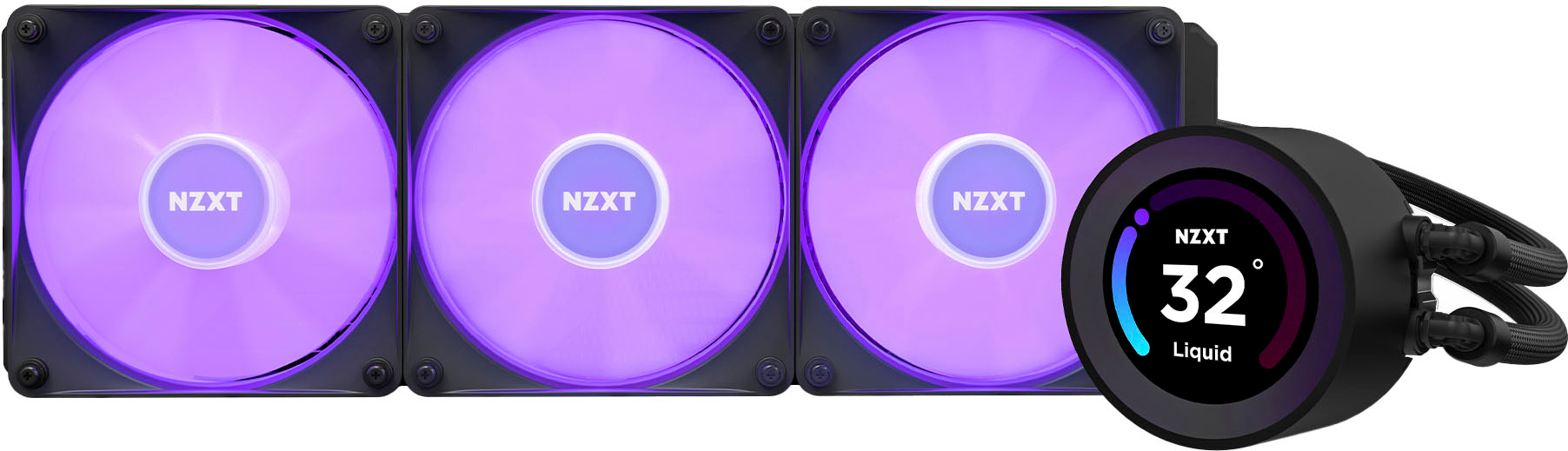 NZXT Kraken 120mm Liquid Cooler with 1 LCD Display Black RL-KR120-B1 -  Best Buy