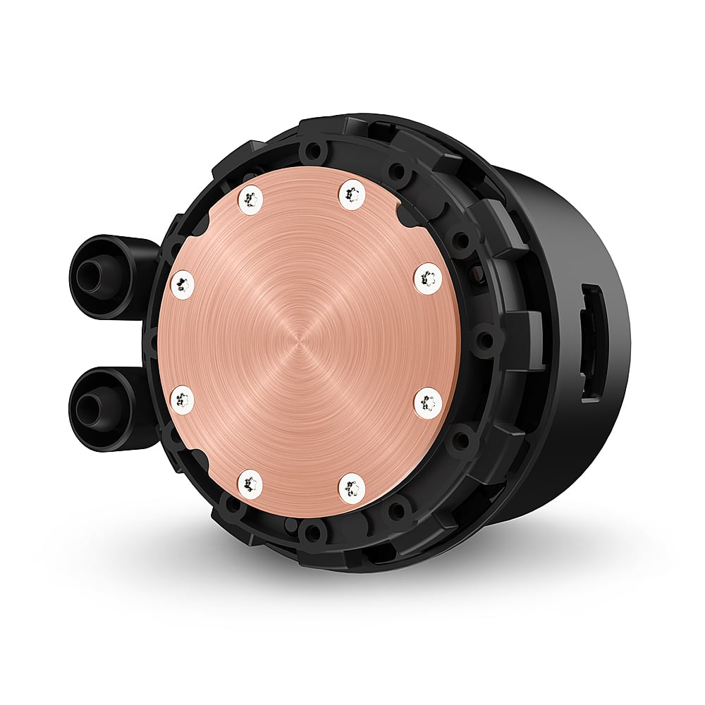 Alt View 23. NZXT - Kraken 240 - 120mm Fans + AIO 240mm Radiator Liquid Cooling System with 1.54" LCD display and RGB Fans - Black.