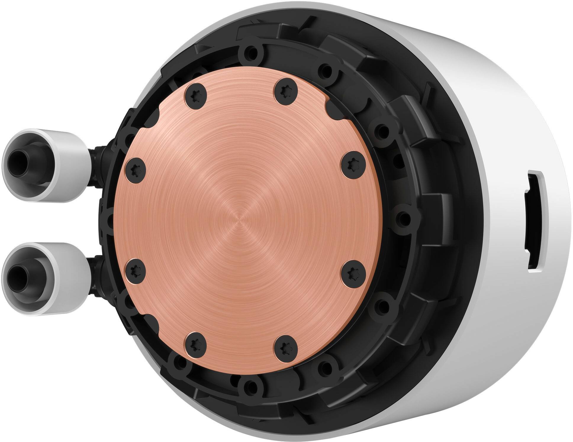 Alt View 24. NZXT - Kraken Elite RGB 280mm Radiator CPU Liquid Cooler (2 x 140mm Core Fans) with RGB Controller and 2.36" LCD Display - White.